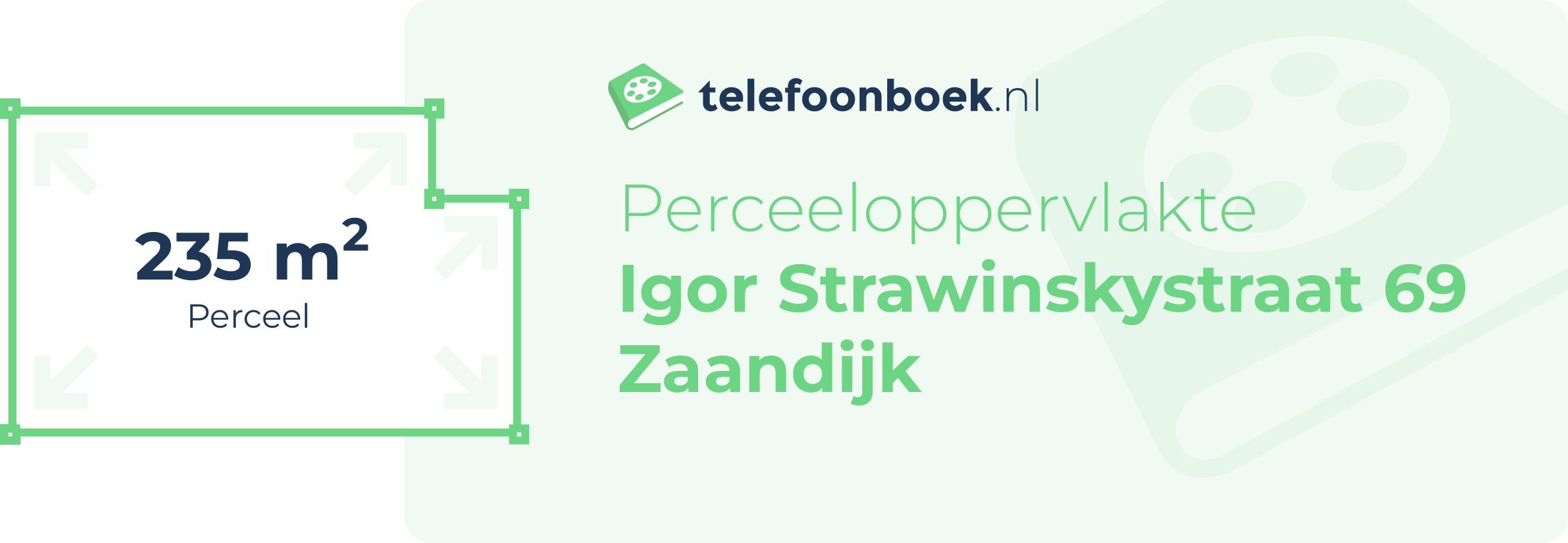 Perceeloppervlakte Igor Strawinskystraat 69 Zaandijk