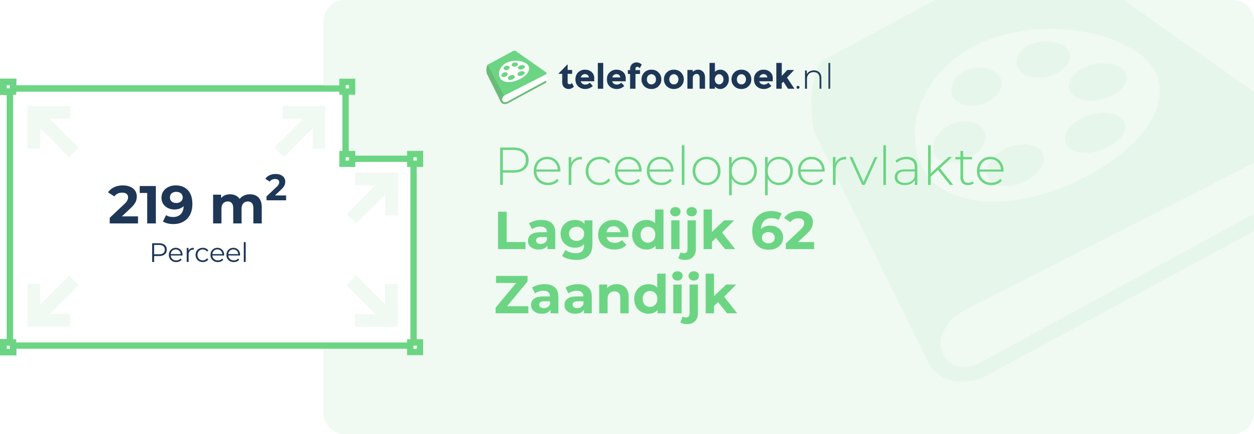 Perceeloppervlakte Lagedijk 62 Zaandijk