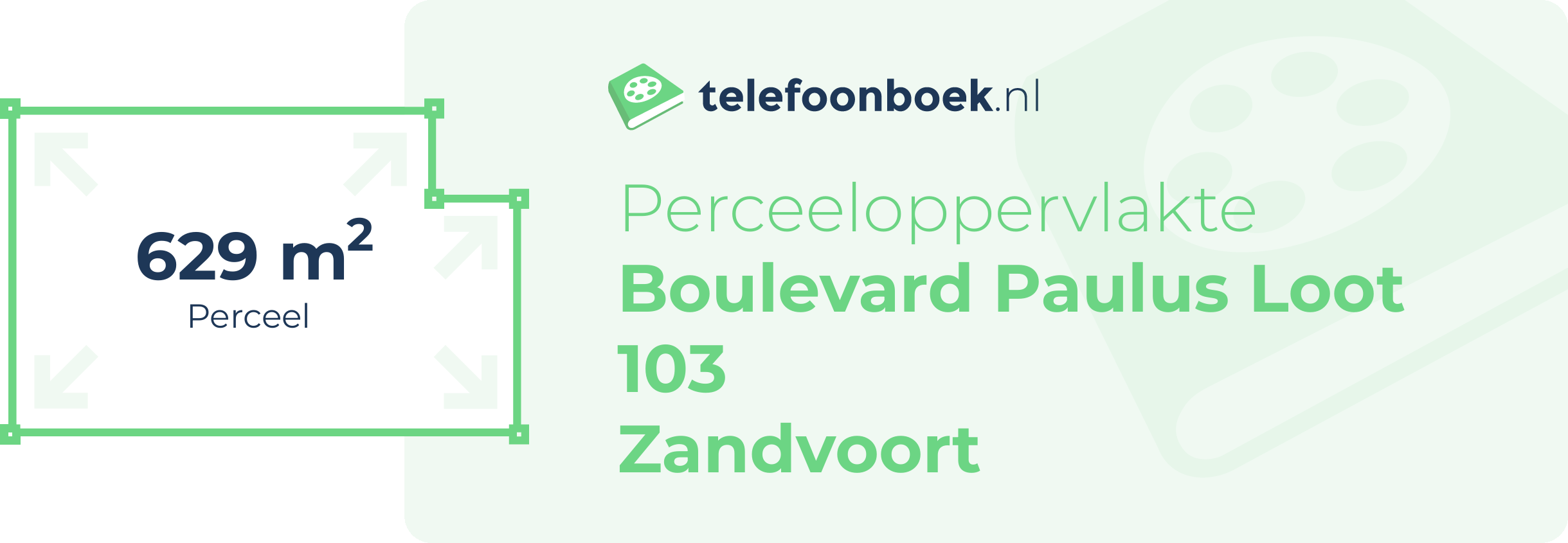 Perceeloppervlakte Boulevard Paulus Loot 103 Zandvoort