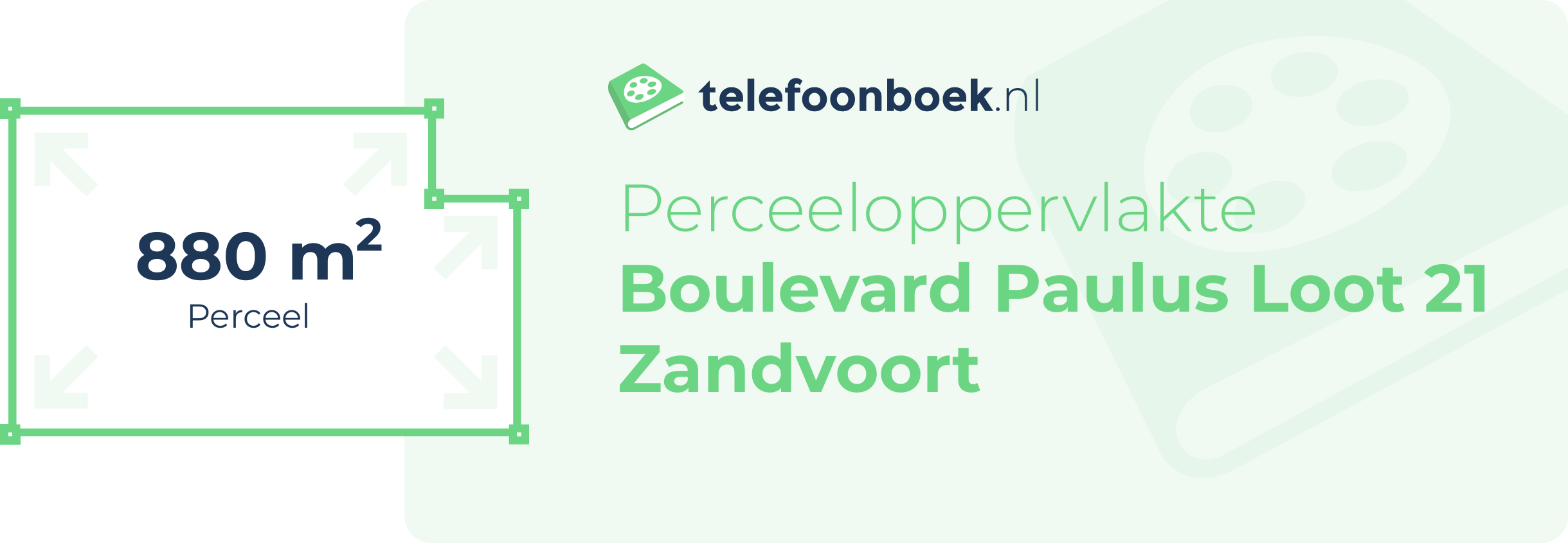 Perceeloppervlakte Boulevard Paulus Loot 21 Zandvoort