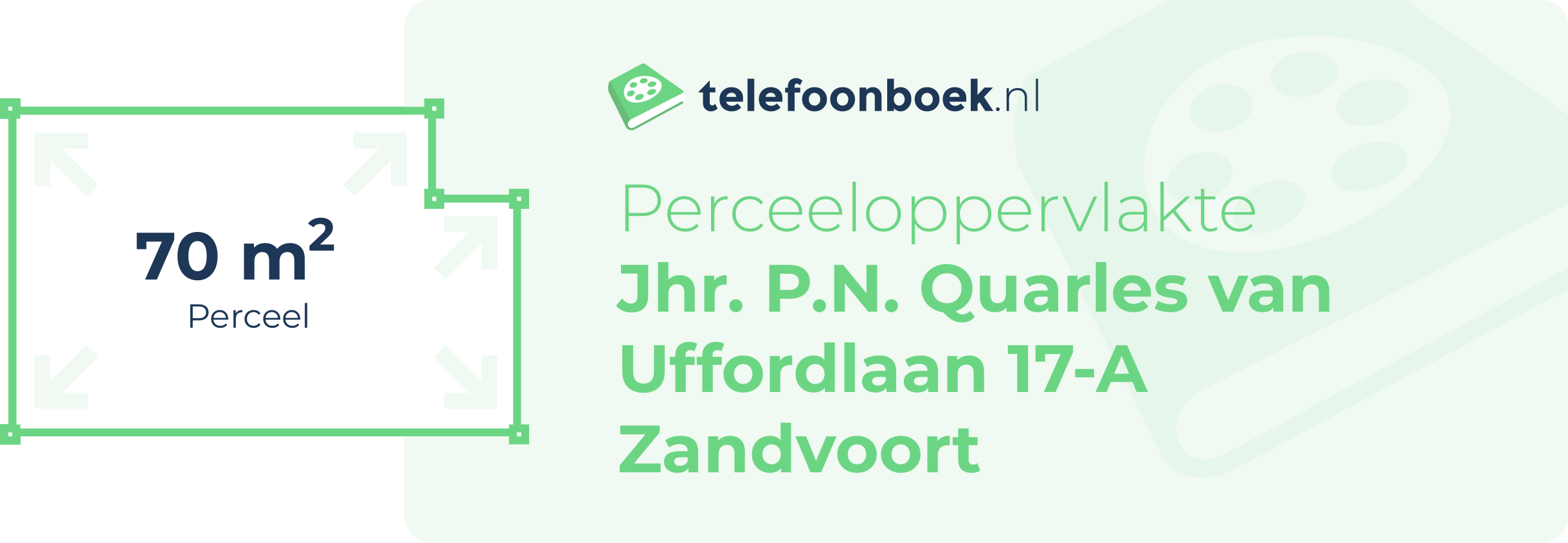 Perceeloppervlakte Jhr. P.N. Quarles Van Uffordlaan 17-A Zandvoort