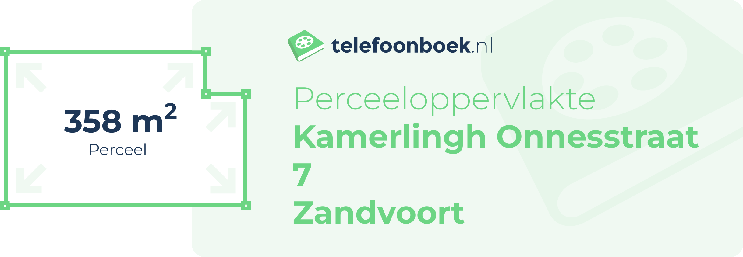 Perceeloppervlakte Kamerlingh Onnesstraat 7 Zandvoort