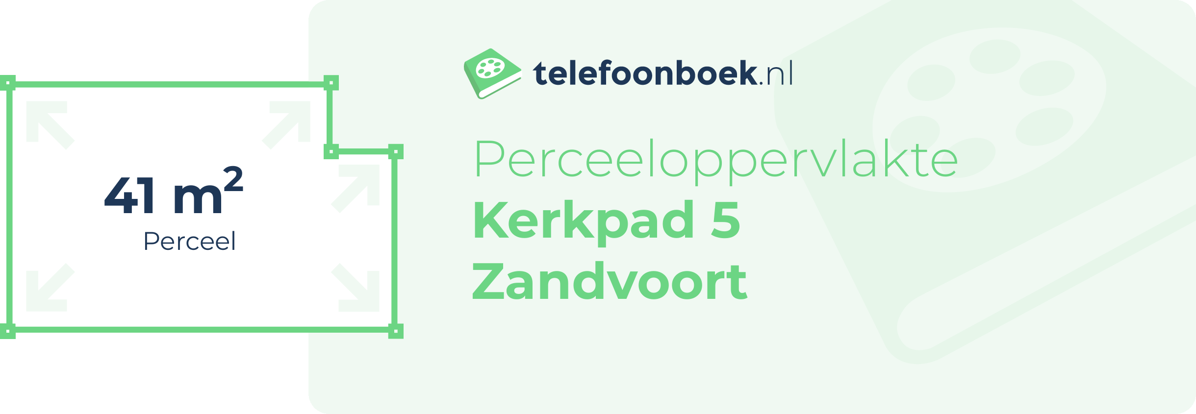 Perceeloppervlakte Kerkpad 5 Zandvoort