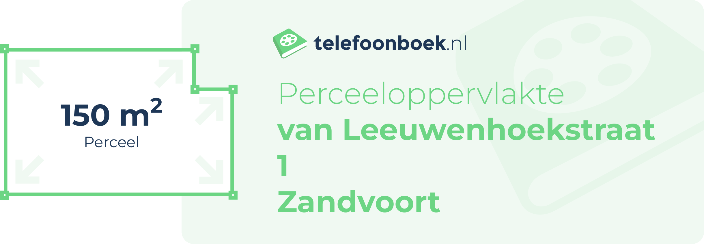 Perceeloppervlakte Van Leeuwenhoekstraat 1 Zandvoort