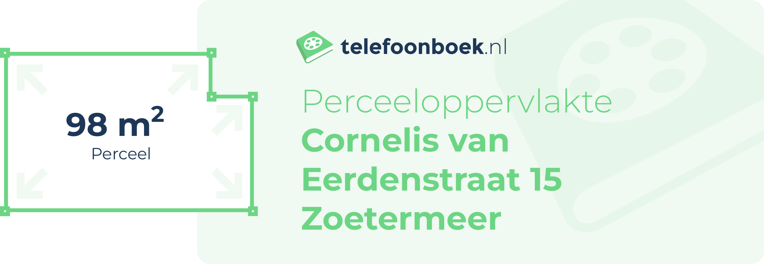 Perceeloppervlakte Cornelis Van Eerdenstraat 15 Zoetermeer