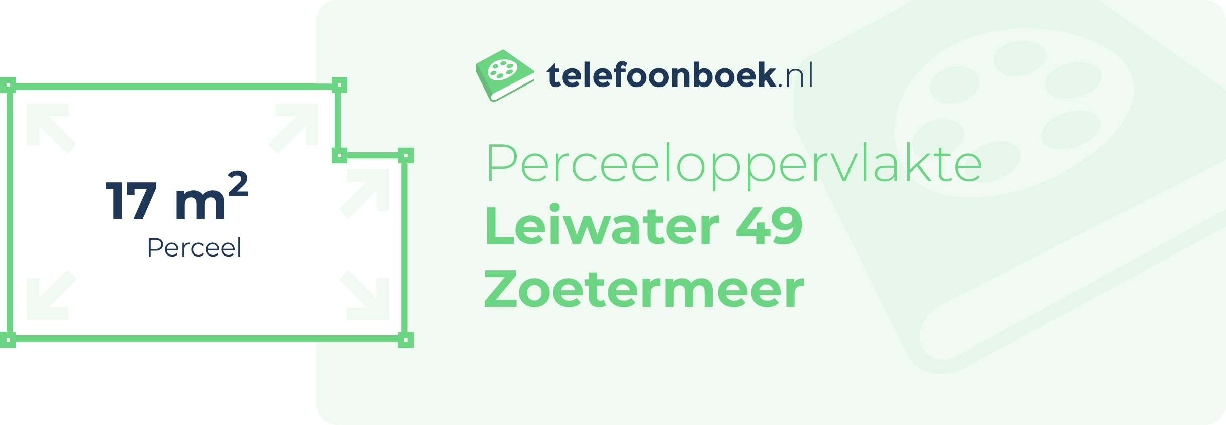 Perceeloppervlakte Leiwater 49 Zoetermeer
