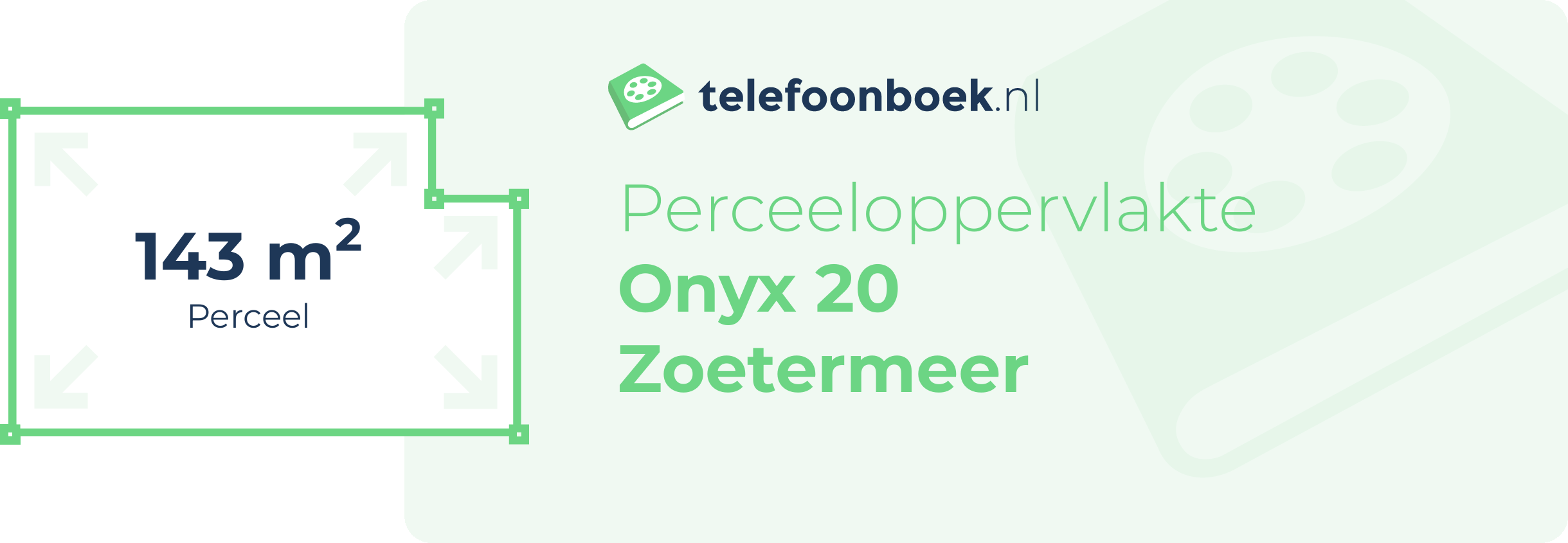 Perceeloppervlakte Onyx 20 Zoetermeer