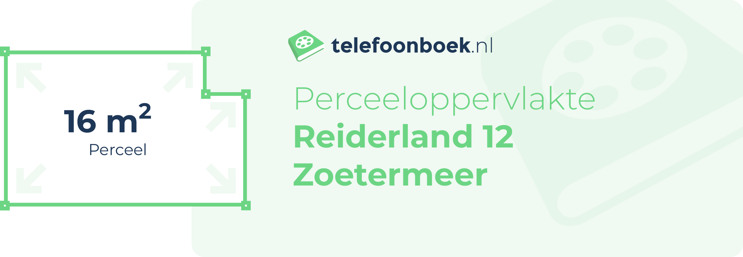 Perceeloppervlakte Reiderland 12 Zoetermeer
