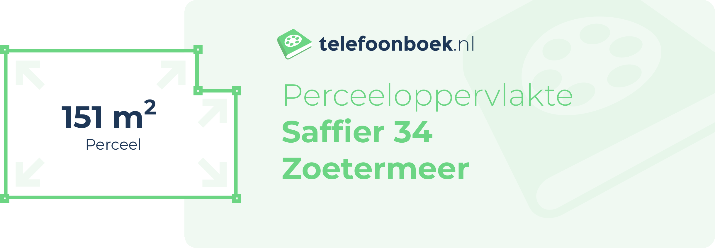 Perceeloppervlakte Saffier 34 Zoetermeer