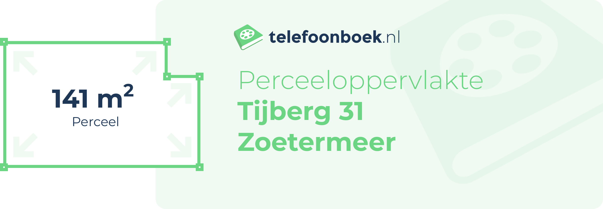 Perceeloppervlakte Tijberg 31 Zoetermeer