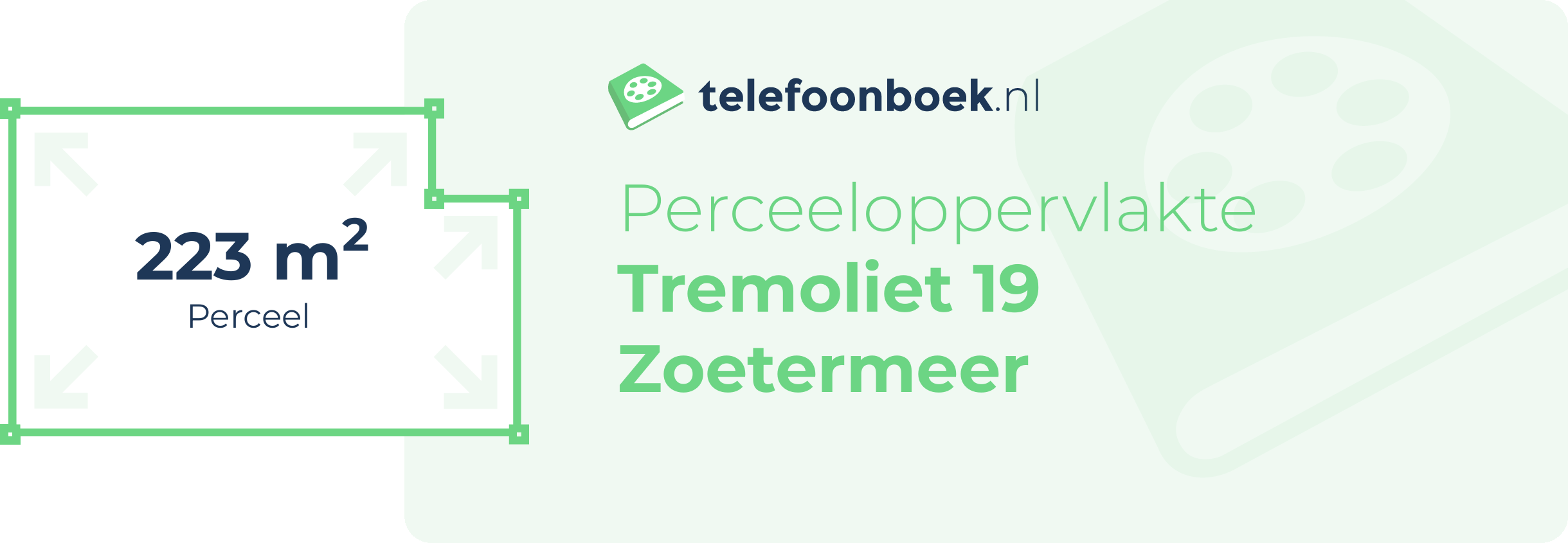 Perceeloppervlakte Tremoliet 19 Zoetermeer