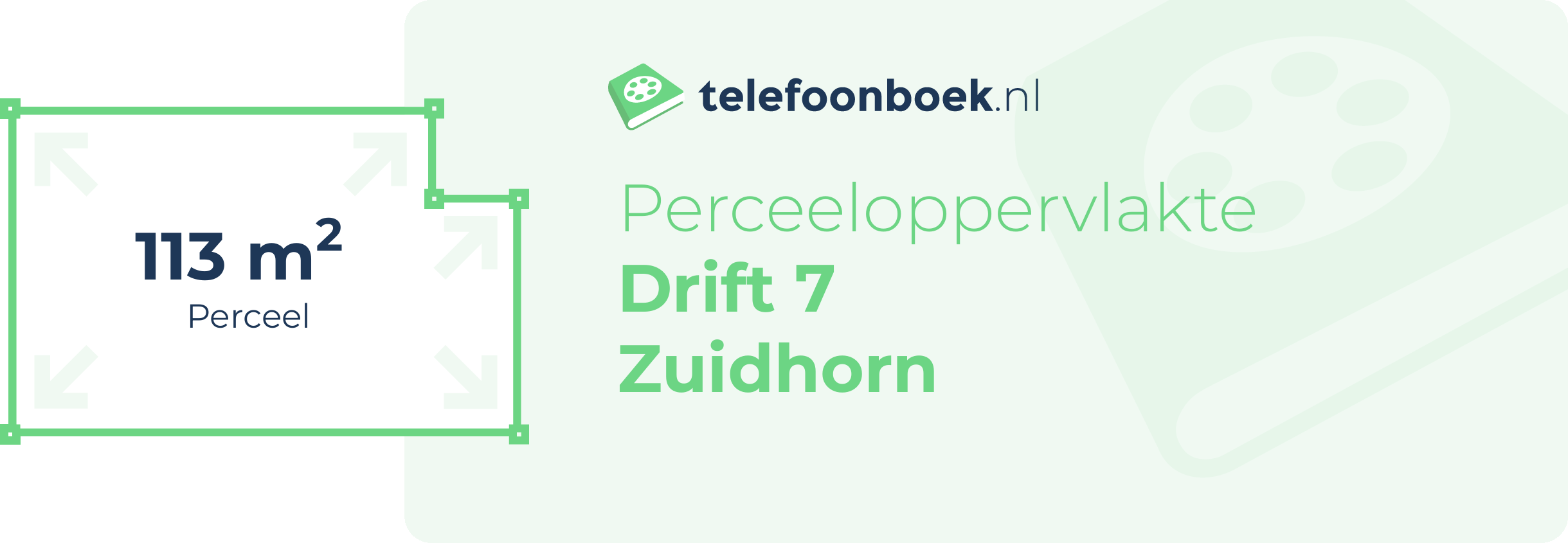 Perceeloppervlakte Drift 7 Zuidhorn