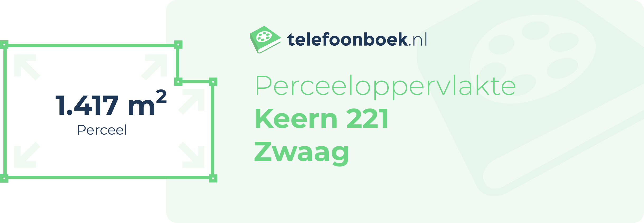 Perceeloppervlakte Keern 221 Zwaag