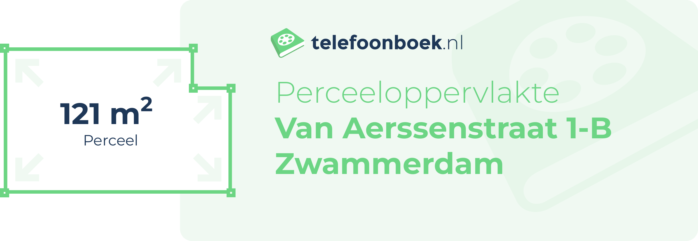 Perceeloppervlakte Van Aerssenstraat 1-B Zwammerdam