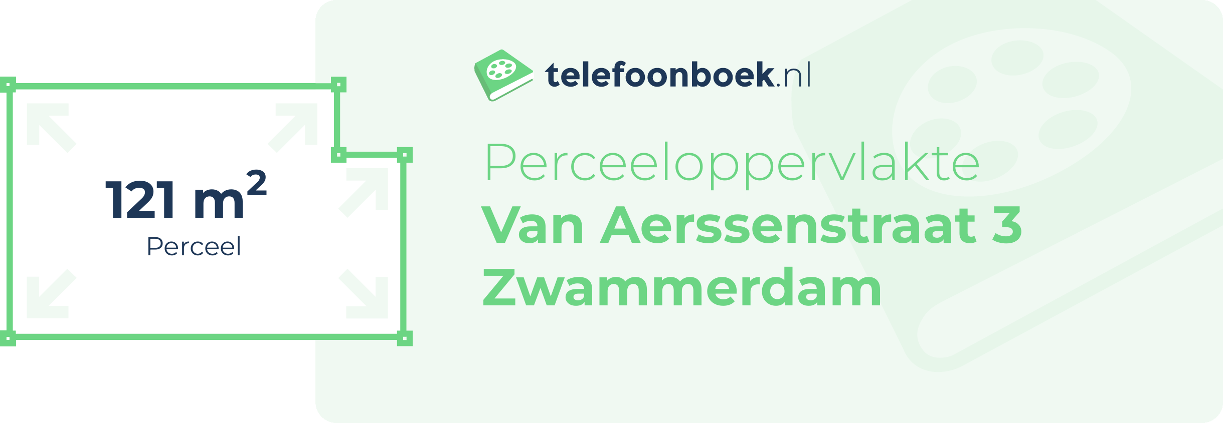 Perceeloppervlakte Van Aerssenstraat 3 Zwammerdam