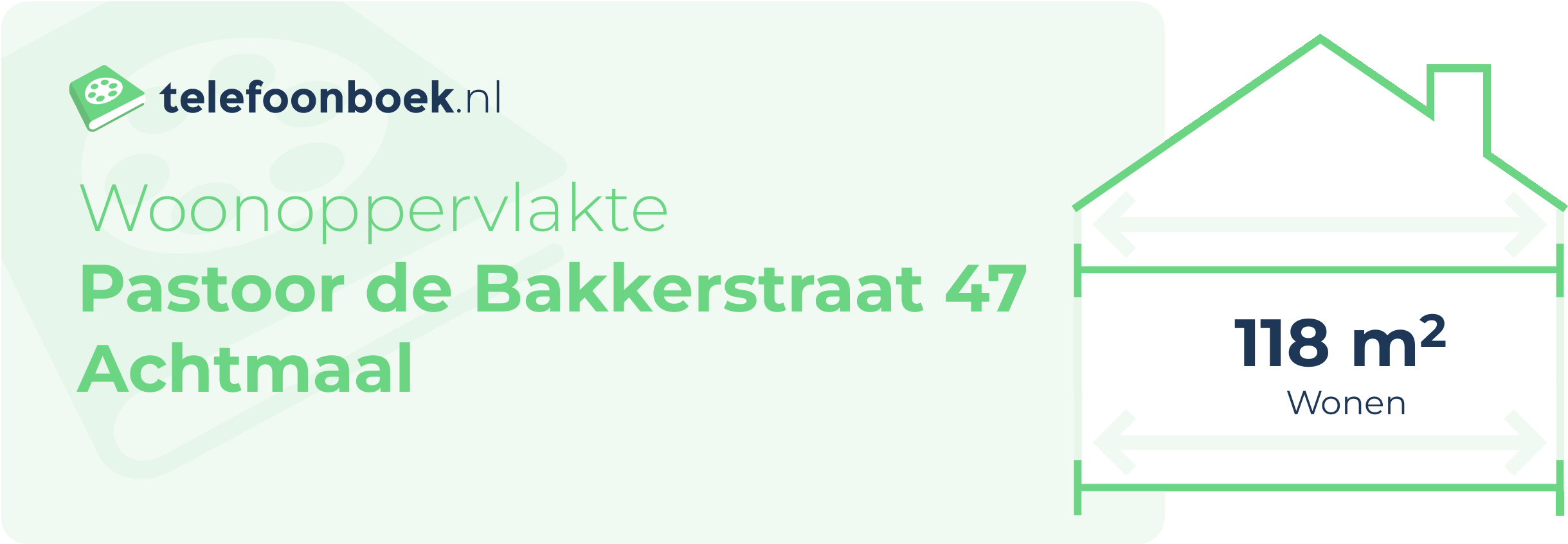 Woonoppervlakte Pastoor De Bakkerstraat 47 Achtmaal