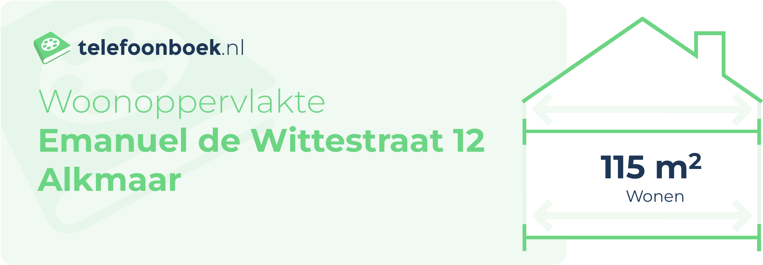 Woonoppervlakte Emanuel De Wittestraat 12 Alkmaar