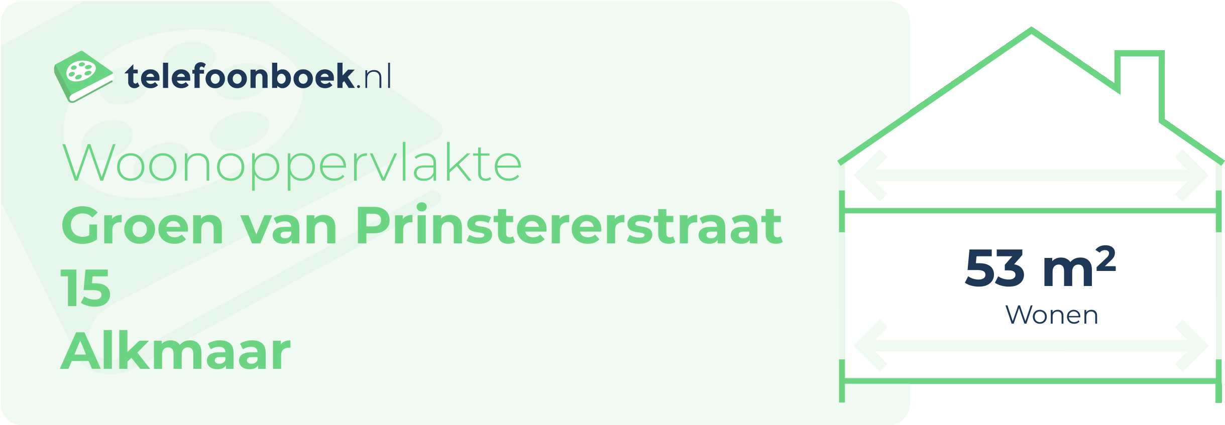 Woonoppervlakte Groen Van Prinstererstraat 15 Alkmaar