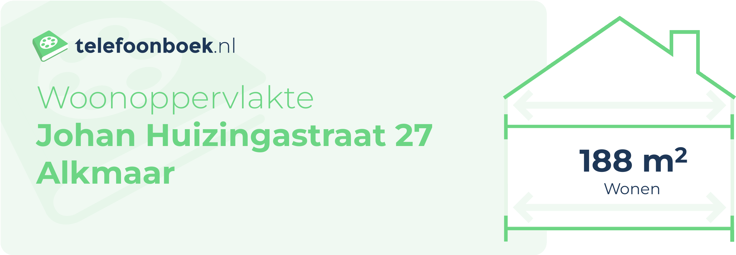 Woonoppervlakte Johan Huizingastraat 27 Alkmaar