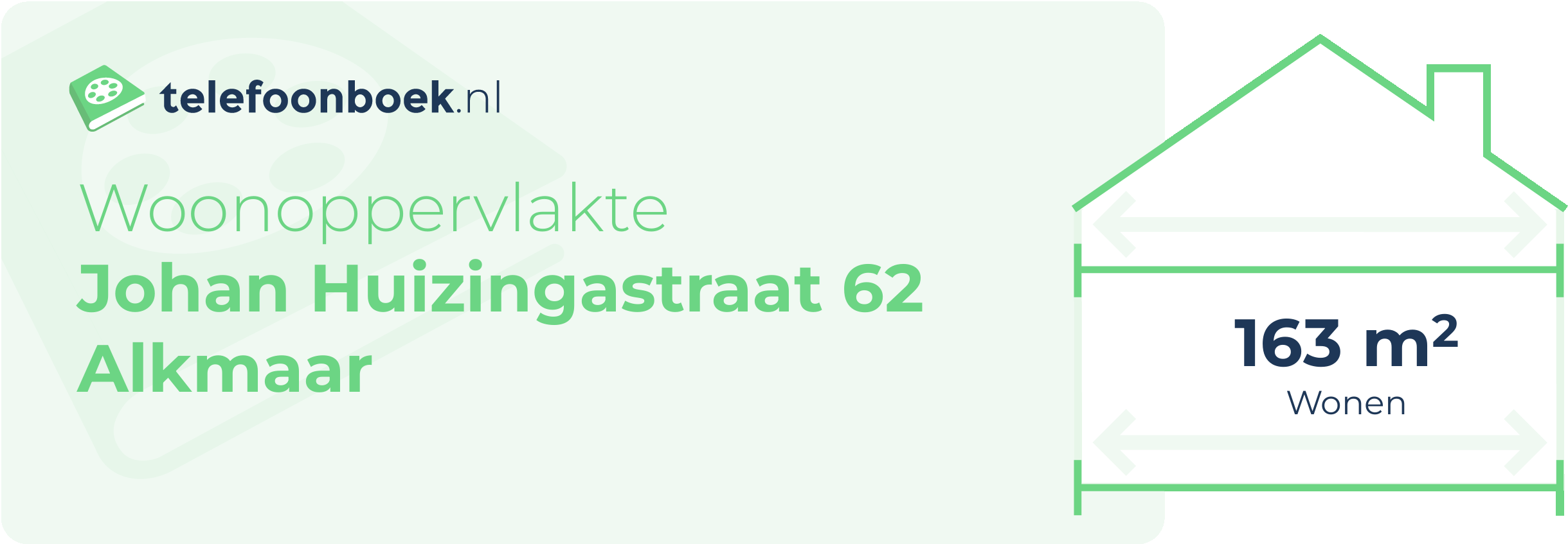 Woonoppervlakte Johan Huizingastraat 62 Alkmaar