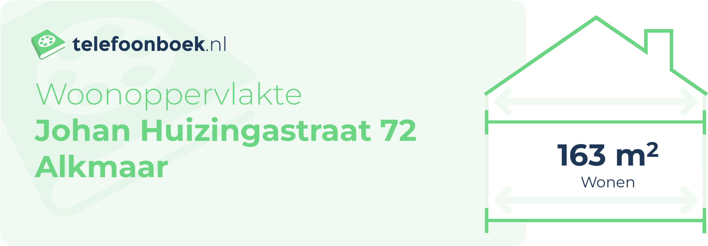 Woonoppervlakte Johan Huizingastraat 72 Alkmaar