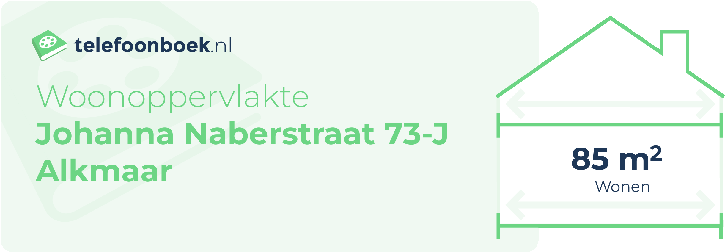 Woonoppervlakte Johanna Naberstraat 73-J Alkmaar