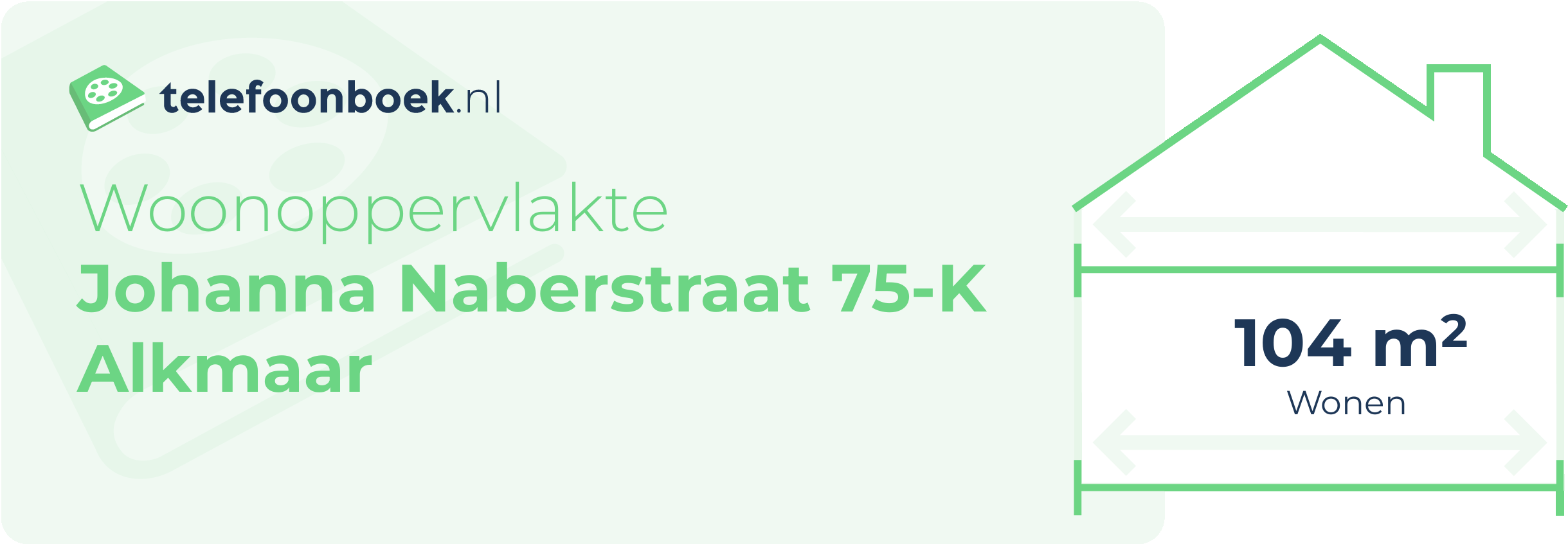 Woonoppervlakte Johanna Naberstraat 75-K Alkmaar