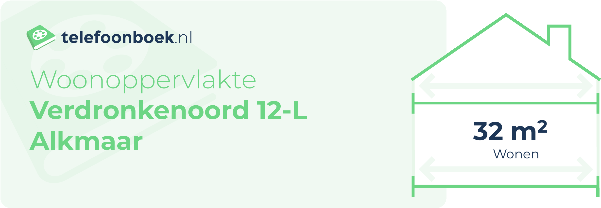 Woonoppervlakte Verdronkenoord 12-L Alkmaar