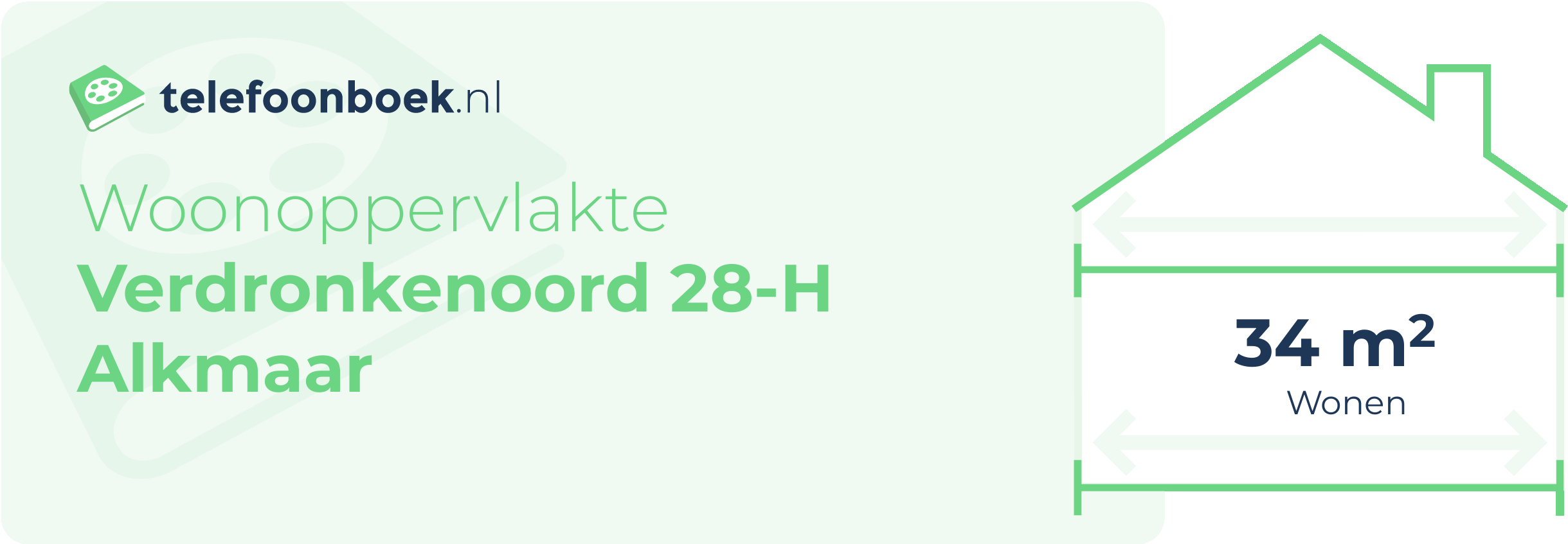 Woonoppervlakte Verdronkenoord 28-H Alkmaar