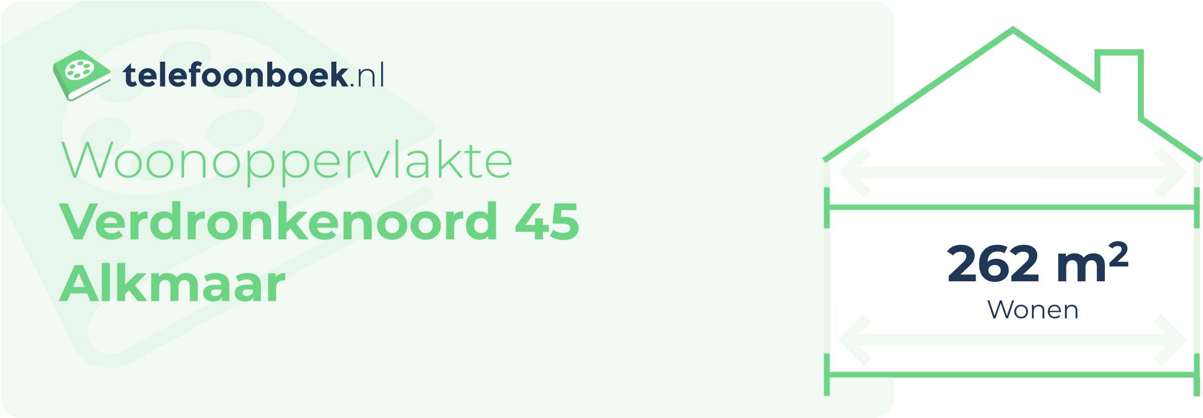 Woonoppervlakte Verdronkenoord 45 Alkmaar