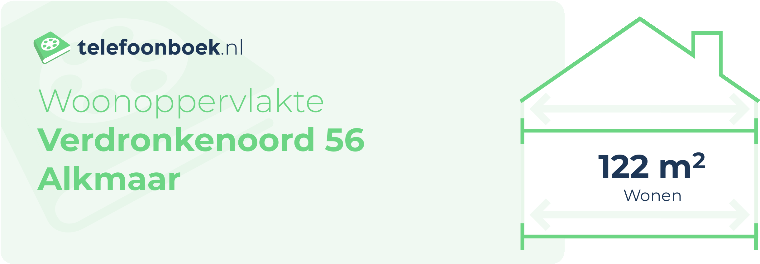 Woonoppervlakte Verdronkenoord 56 Alkmaar