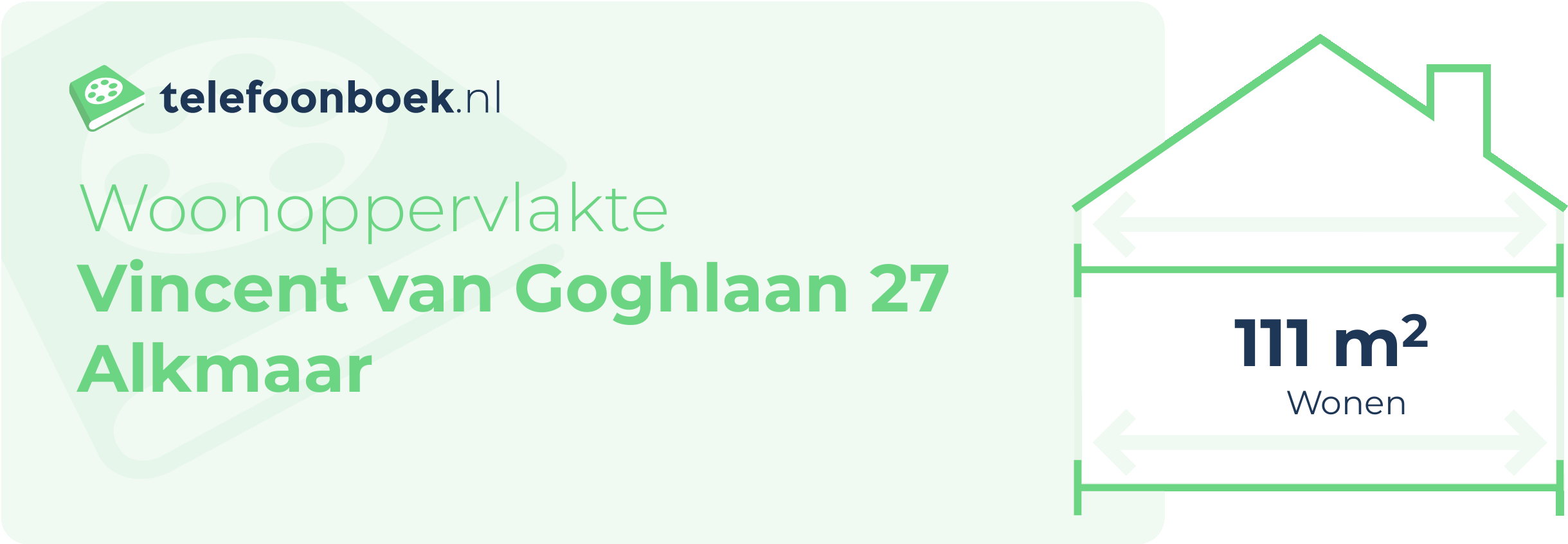 Woonoppervlakte Vincent Van Goghlaan 27 Alkmaar