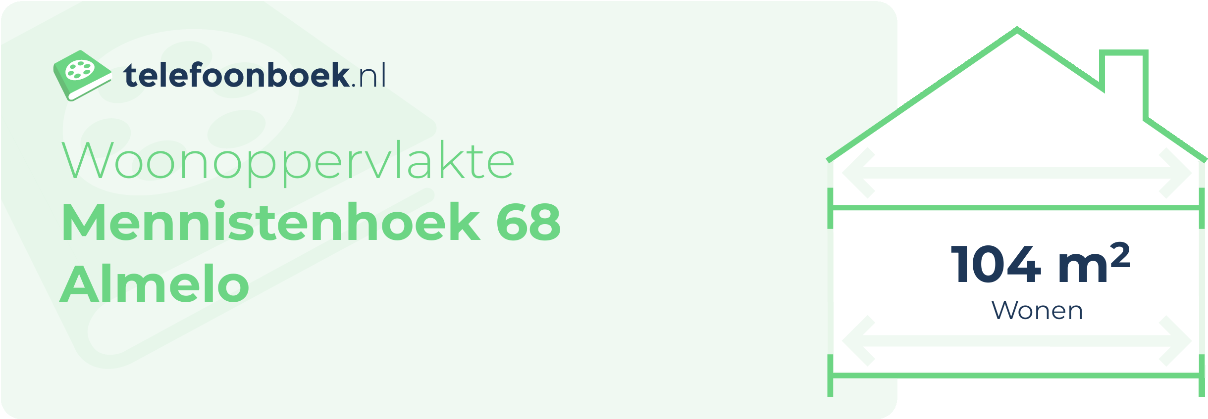 Woonoppervlakte Mennistenhoek 68 Almelo