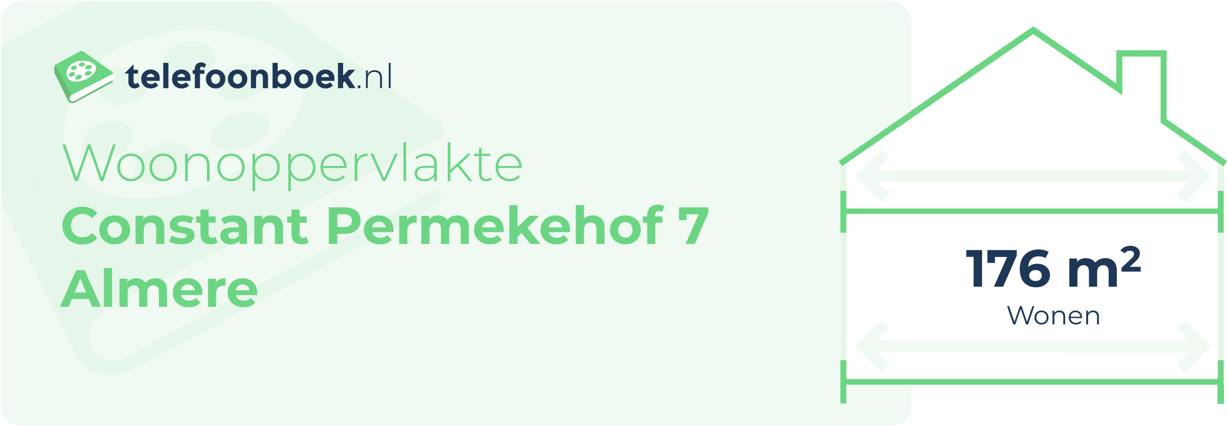 Woonoppervlakte Constant Permekehof 7 Almere