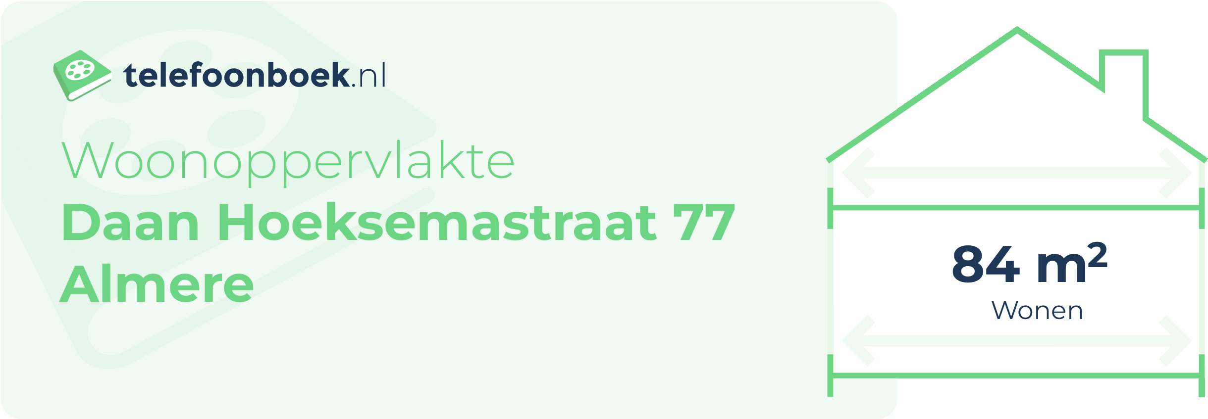 Woonoppervlakte Daan Hoeksemastraat 77 Almere