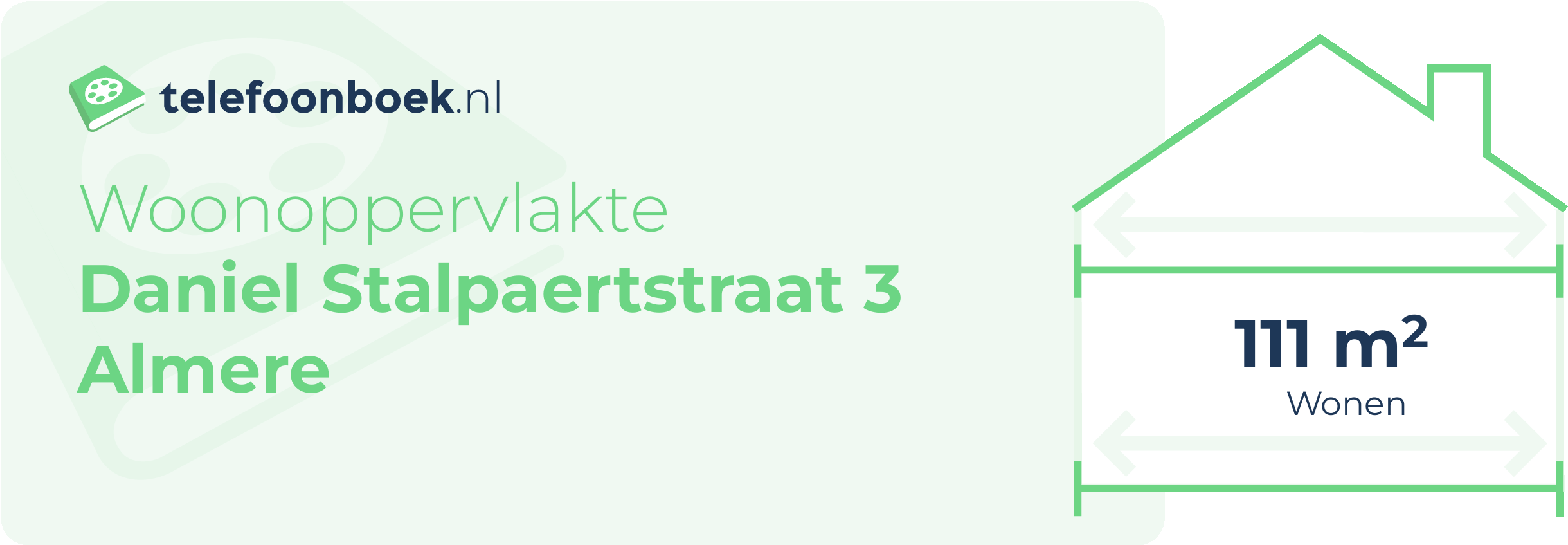 Woonoppervlakte Daniel Stalpaertstraat 3 Almere