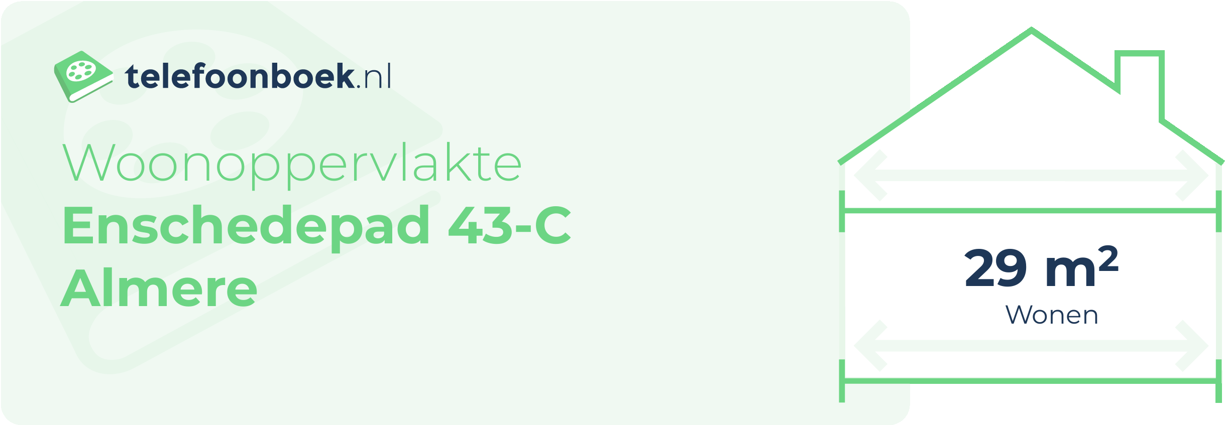 Woonoppervlakte Enschedepad 43-C Almere