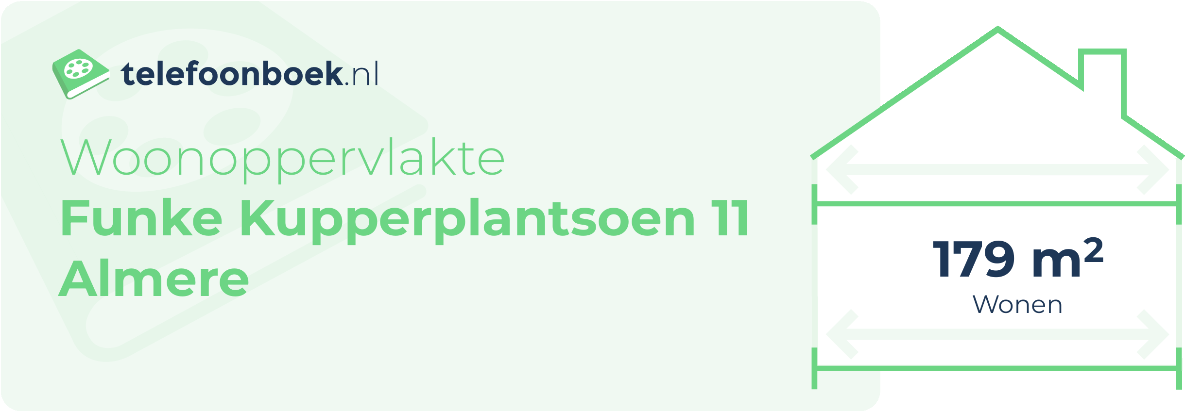 Woonoppervlakte Funke Kupperplantsoen 11 Almere