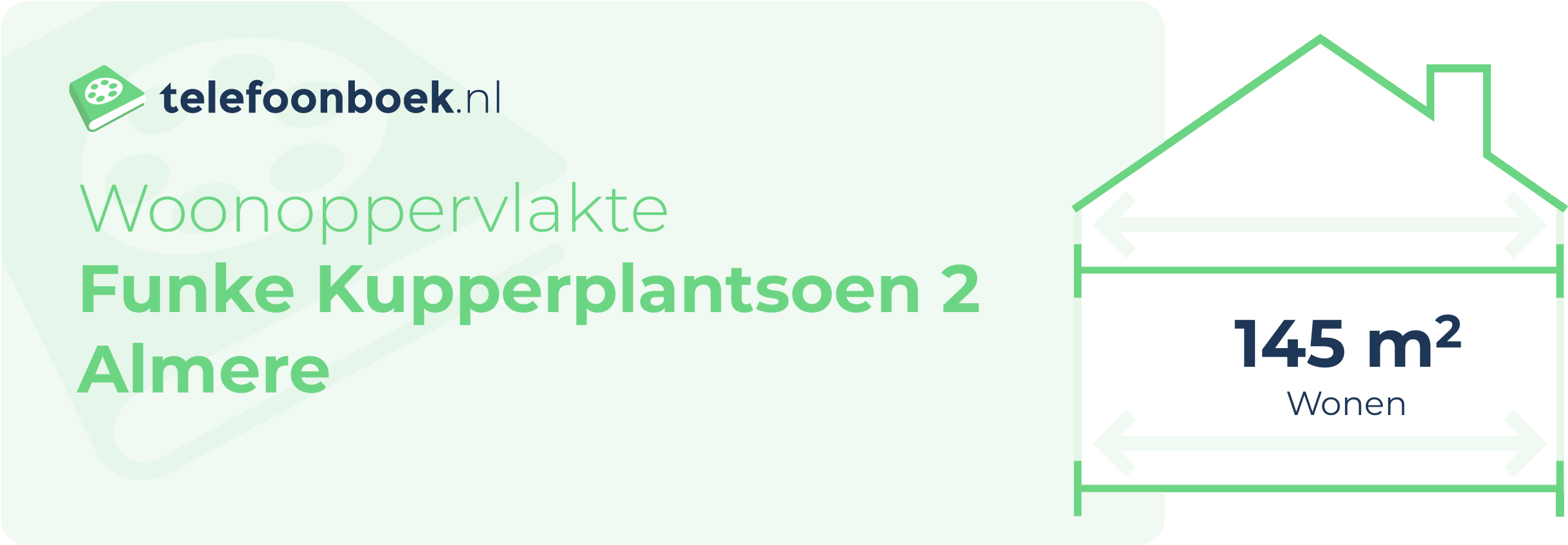 Woonoppervlakte Funke Kupperplantsoen 2 Almere