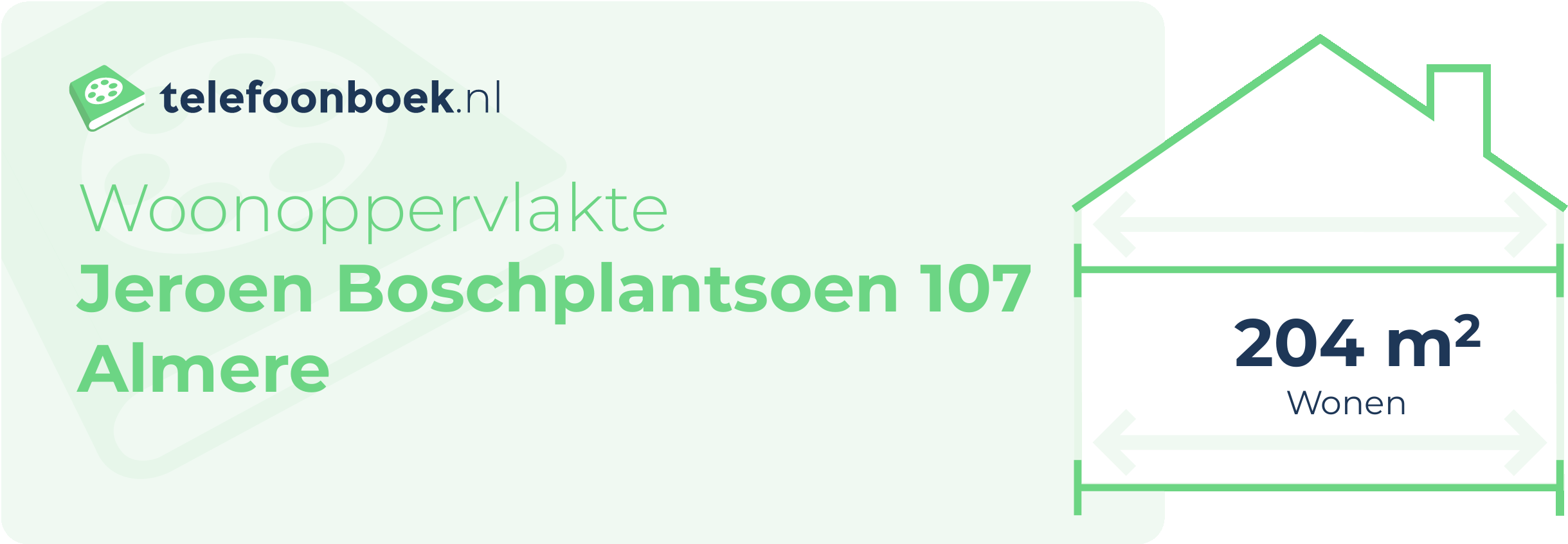 Woonoppervlakte Jeroen Boschplantsoen 107 Almere