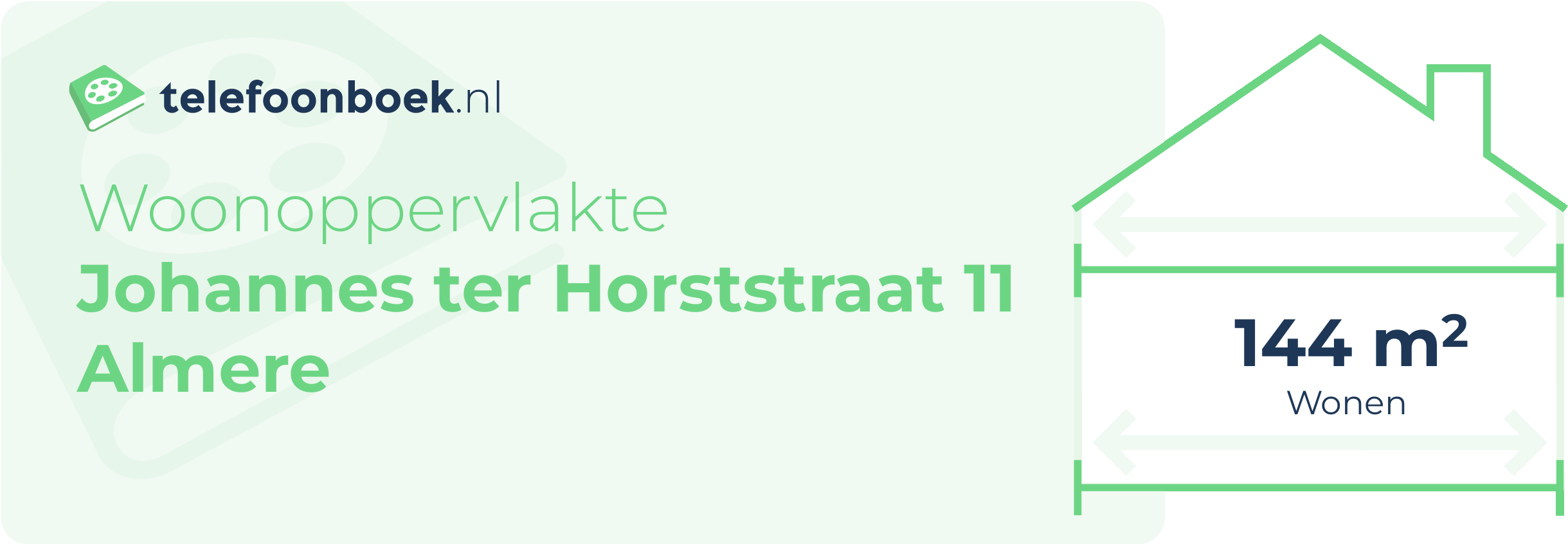 Woonoppervlakte Johannes Ter Horststraat 11 Almere