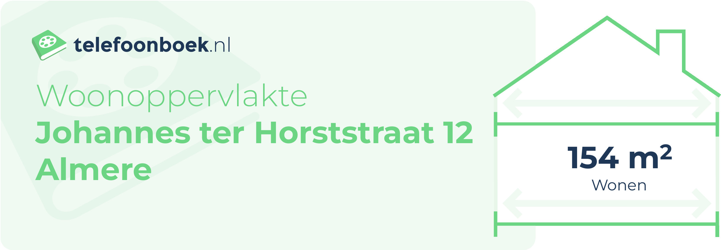 Woonoppervlakte Johannes Ter Horststraat 12 Almere