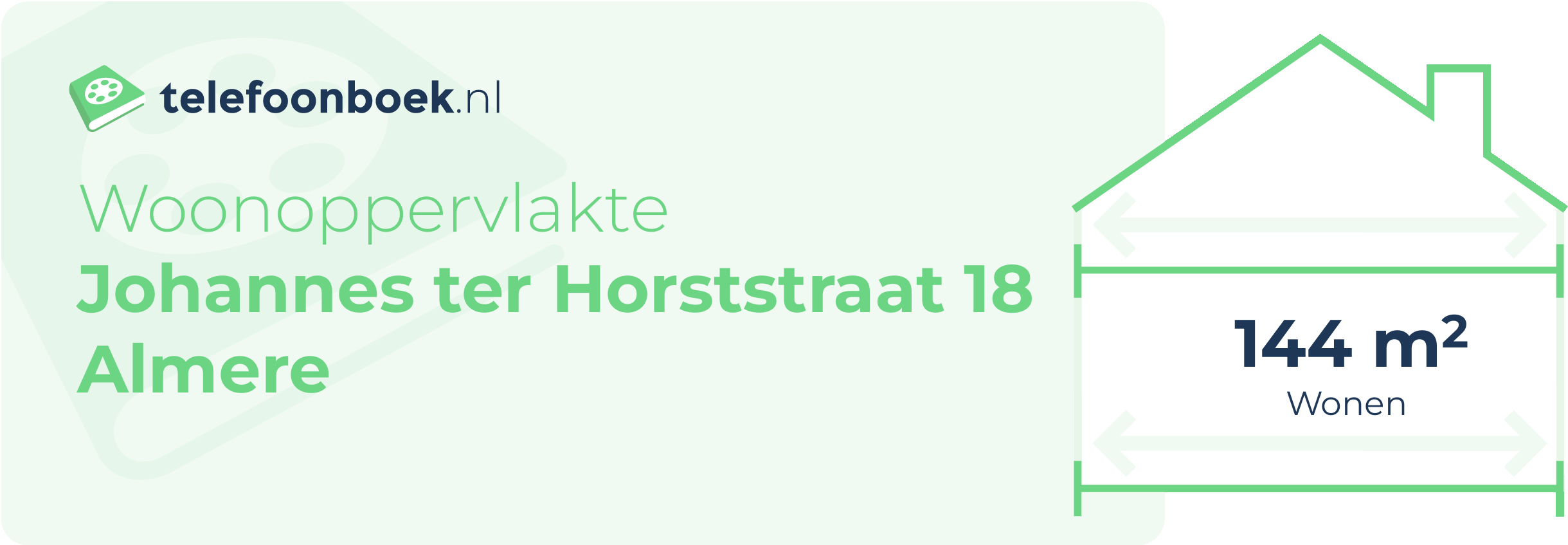 Woonoppervlakte Johannes Ter Horststraat 18 Almere