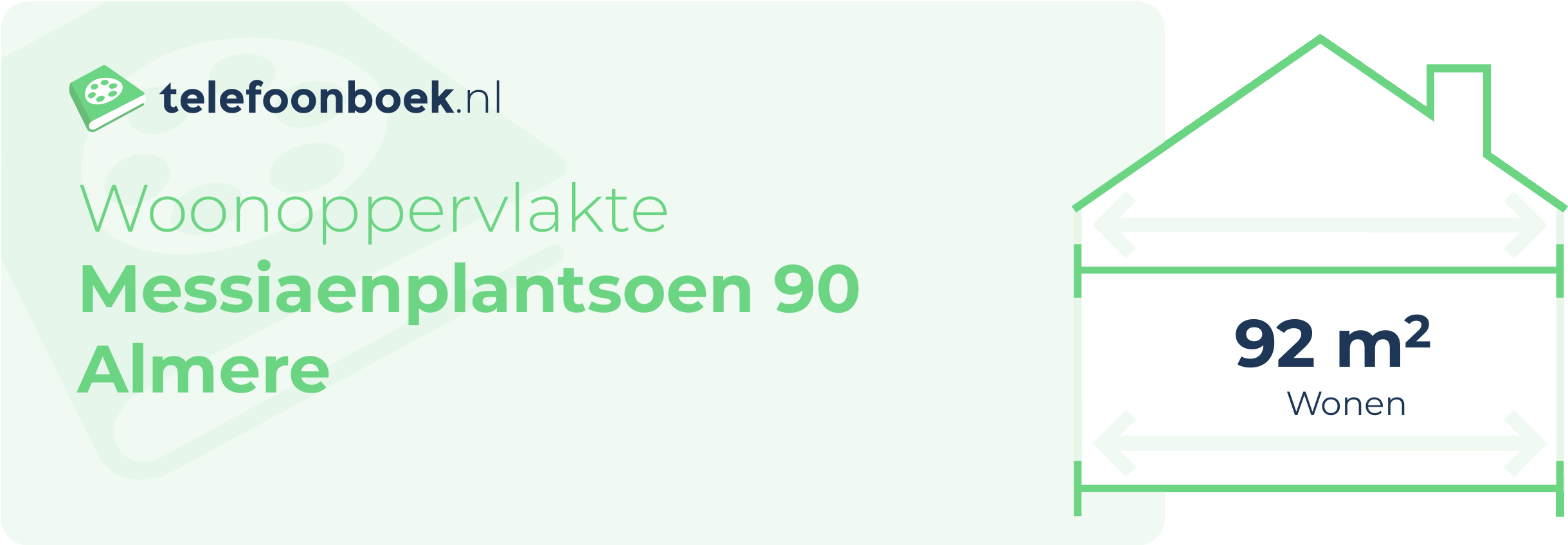 Woonoppervlakte Messiaenplantsoen 90 Almere