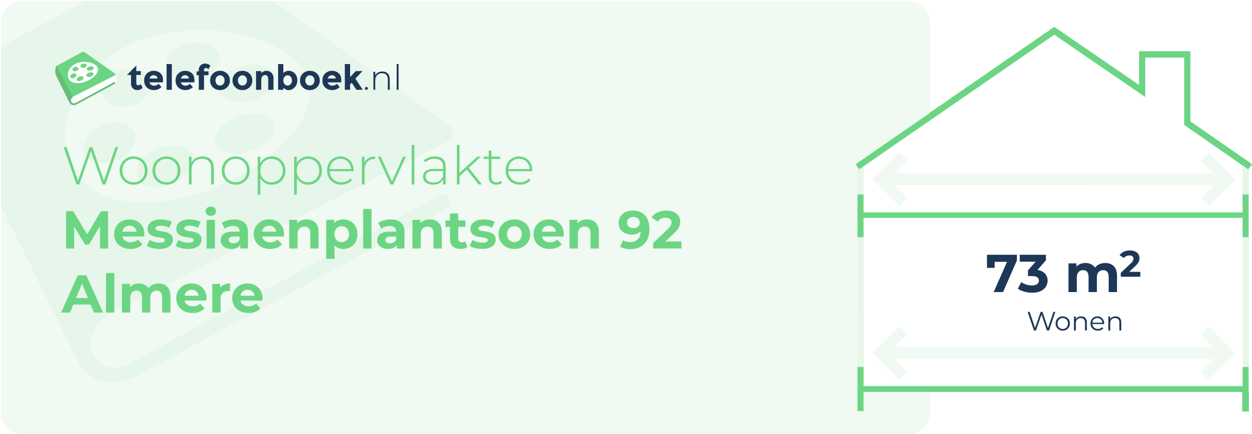 Woonoppervlakte Messiaenplantsoen 92 Almere