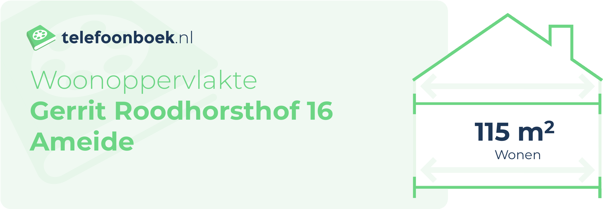 Woonoppervlakte Gerrit Roodhorsthof 16 Ameide