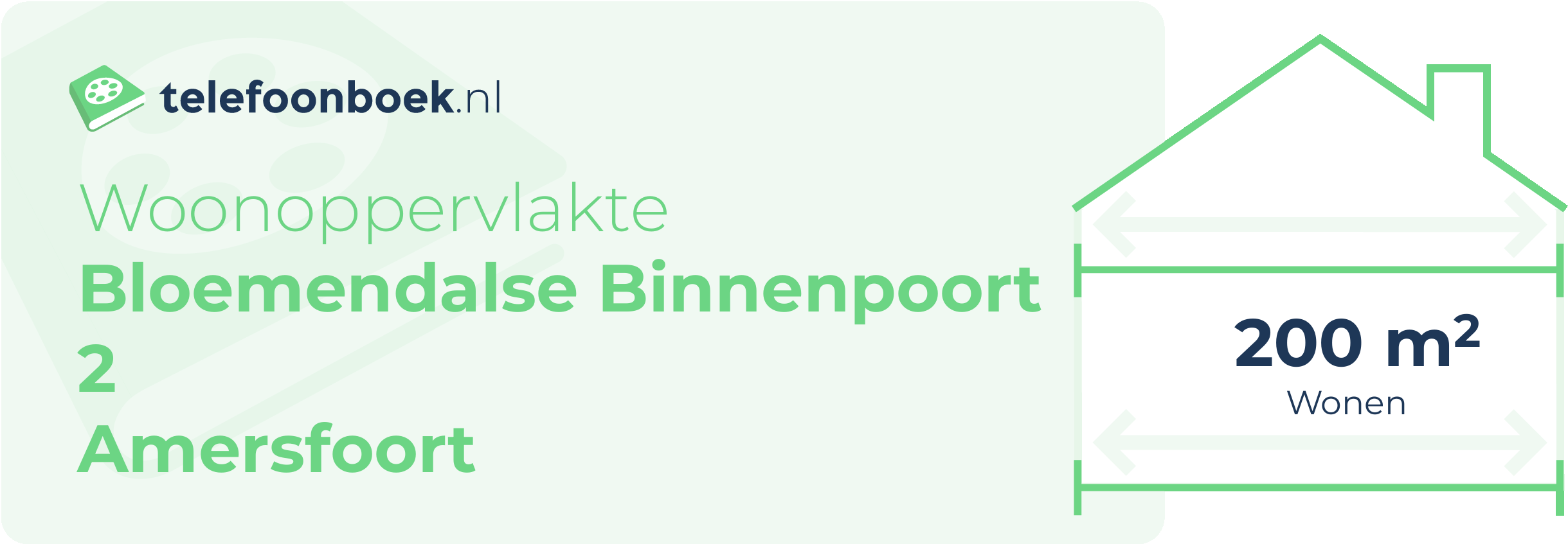 Woonoppervlakte Bloemendalse Binnenpoort 2 Amersfoort