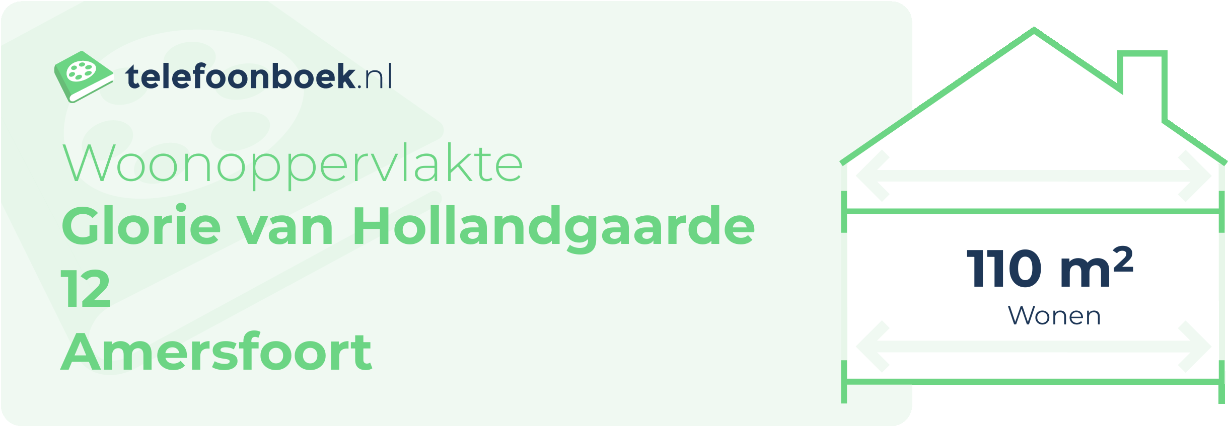 Woonoppervlakte Glorie Van Hollandgaarde 12 Amersfoort