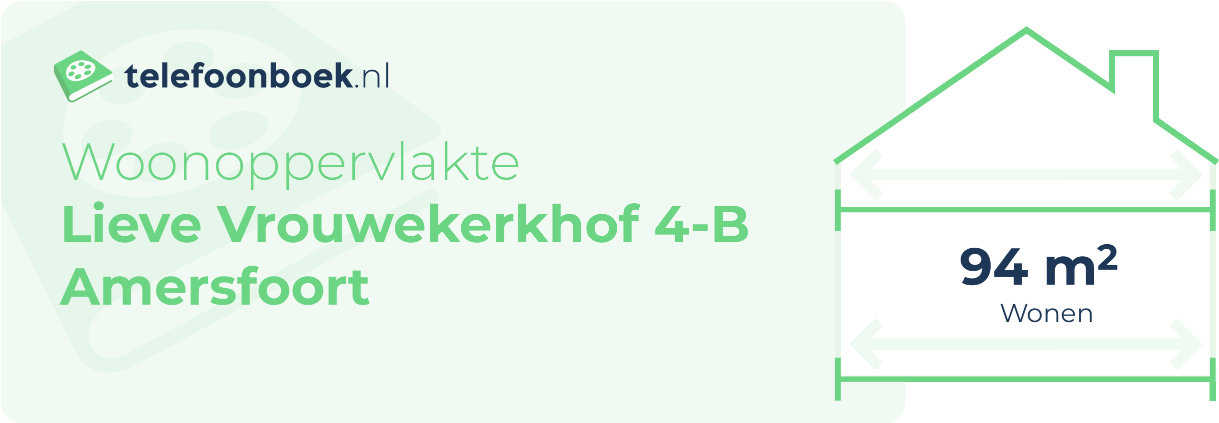 Woonoppervlakte Lieve Vrouwekerkhof 4-B Amersfoort