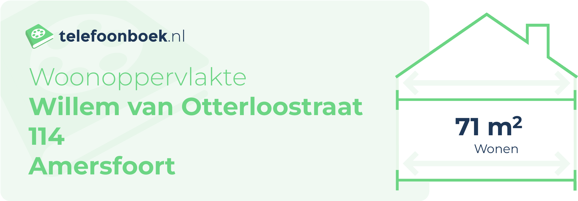 Woonoppervlakte Willem Van Otterloostraat 114 Amersfoort